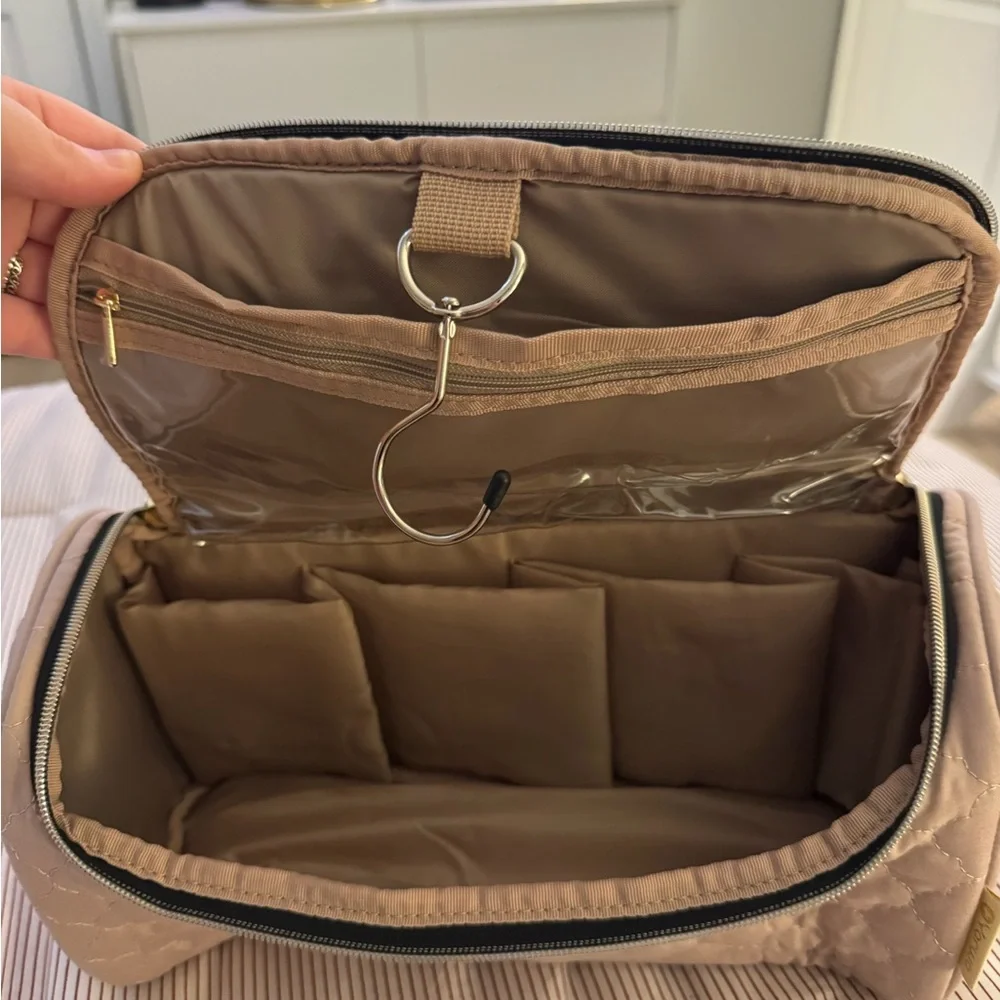 Blush Pink Hanging Travel Toiletry & Hair Tool Organizer